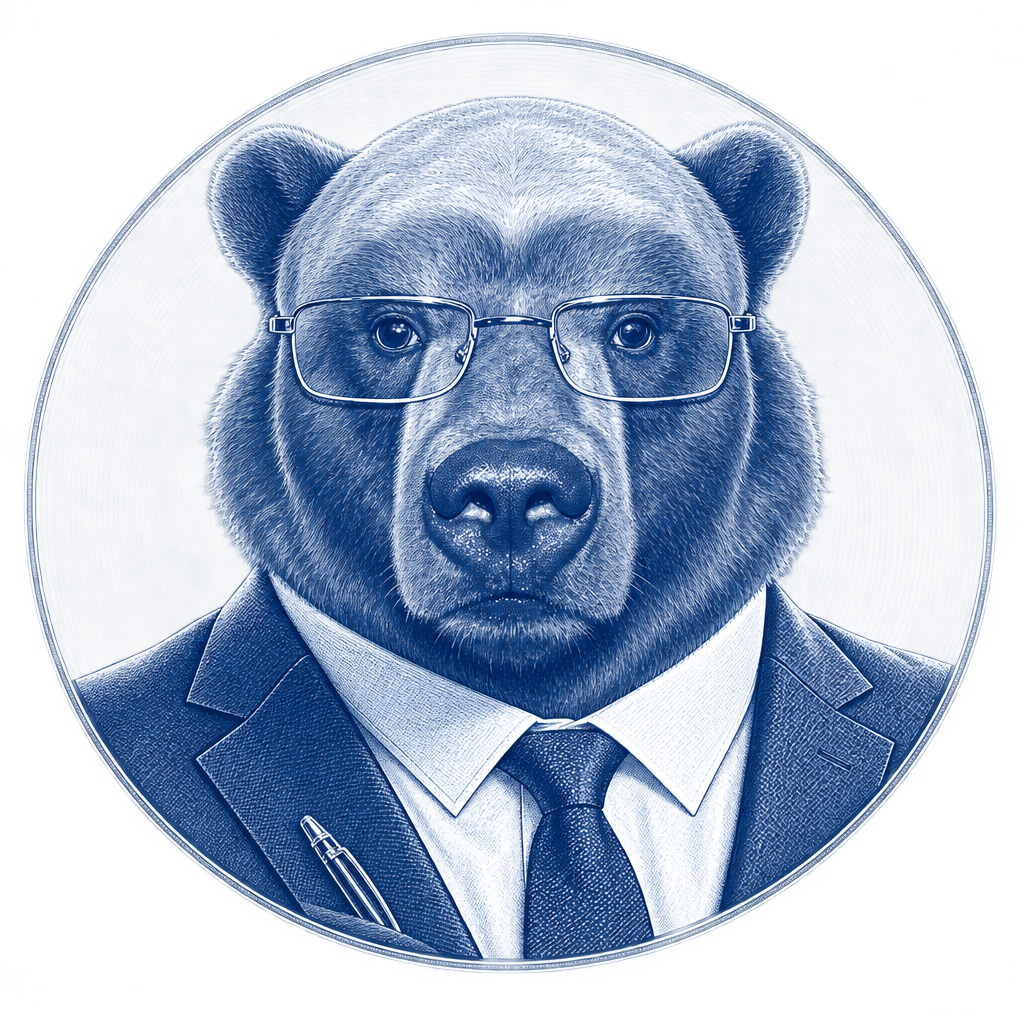 The Financier Bear specimen mark